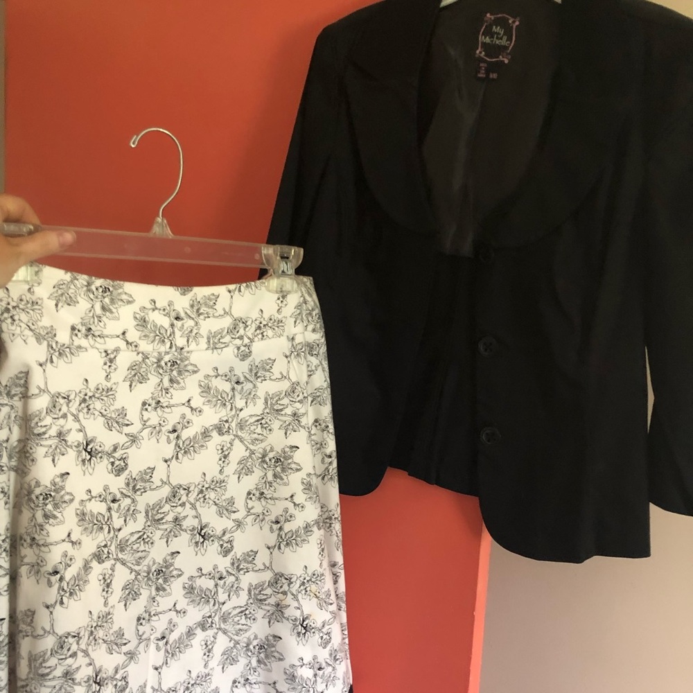 Skirt and jacket combo
